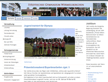 Tablet Screenshot of gymnasium-wk.de